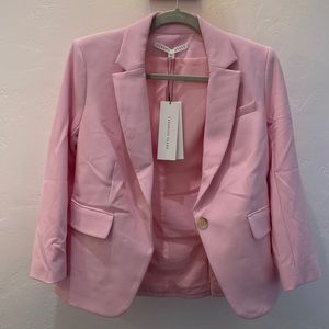 Veronica Beard Ice Pink Schoolboy Dickey Blazer Jacket